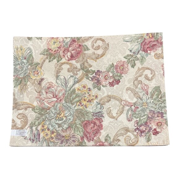 VTG W-C Designs Floral Placemats Set of 4 2001 Taiwan - Picture 5 of 5